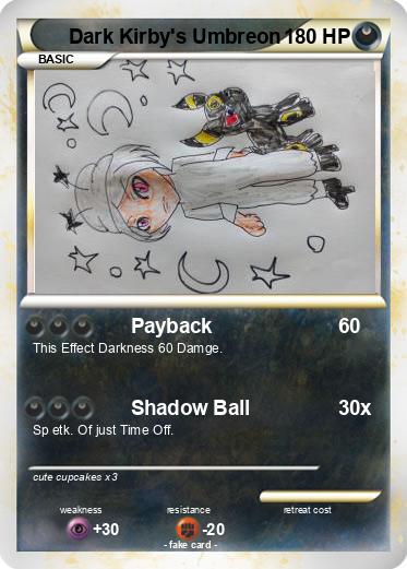Pokemon Dark Kirby's Umbreon