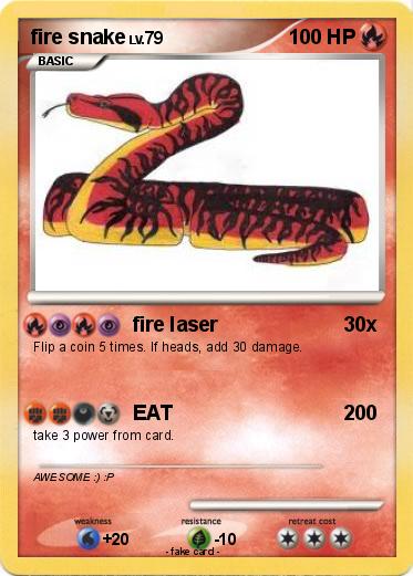 Pokemon fire snake