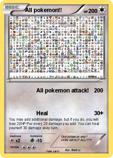 Pokemon All pokemon!!