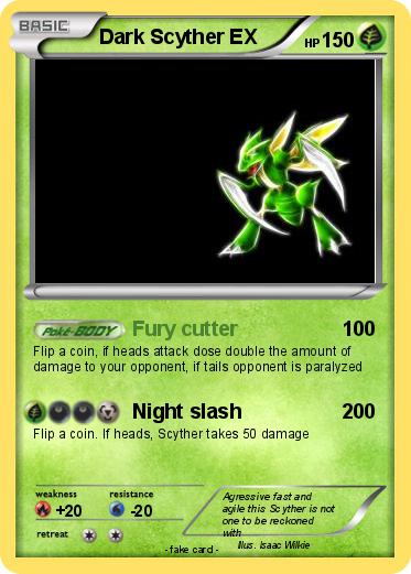 Pokemon Dark Scyther EX