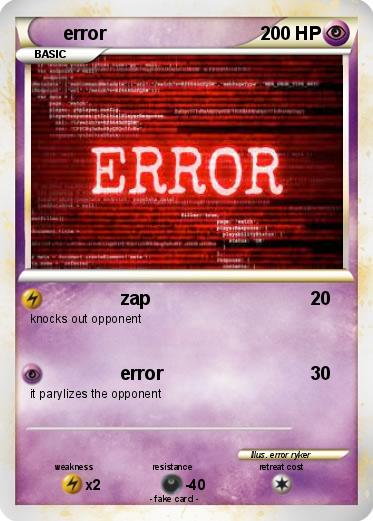 Pokemon error