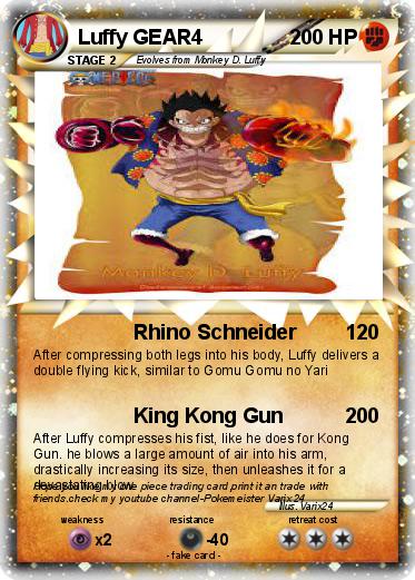 Pokemon Luffy GEAR4