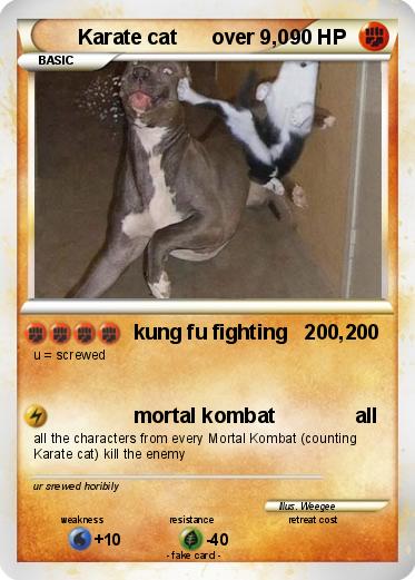 Pokemon Karate cat      over 9,0