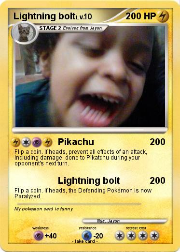 Pokemon Lightning bolt