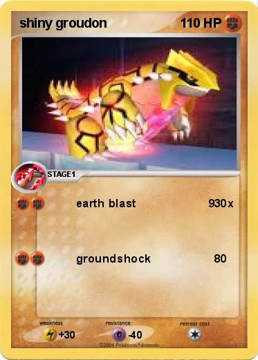 Pokemon shiny groudon