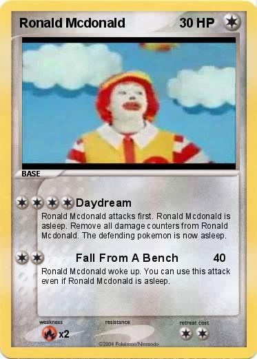 Pokemon Ronald Mcdonald