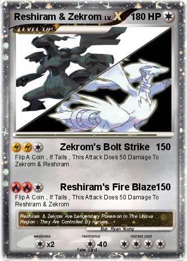 Pokemon Reshiram & Zekrom