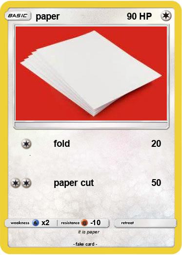 Pokemon paper