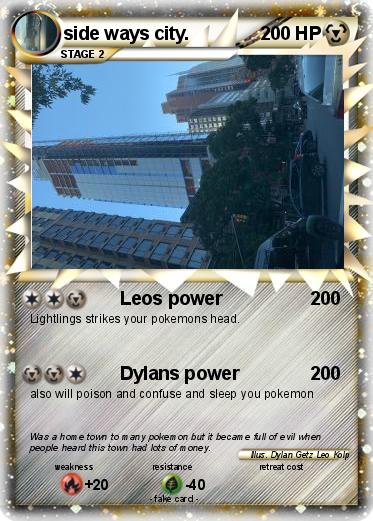 Pokemon side ways city.