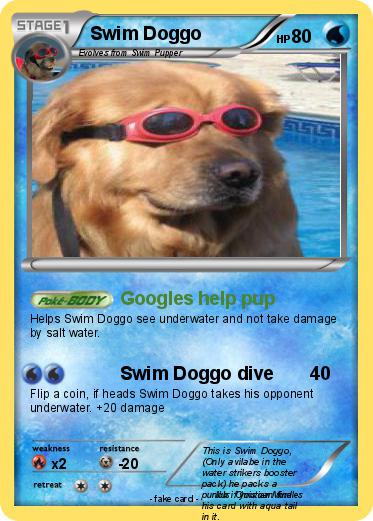 Pokemon Swim Doggo