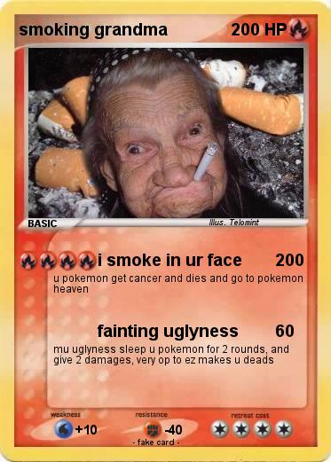 Pokemon smoking grandma