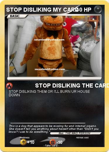 Pokemon STOP DISLIKING MY CARD