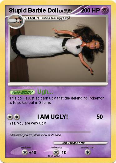 Pokemon Stupid Barbie Doll