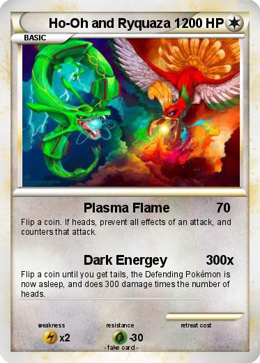 Pokemon Ho-Oh and Ryquaza 1