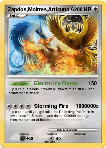 Pokemon Zapdos,Moltres,Articuno 6