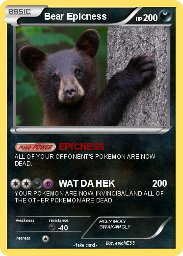 Pokemon Bear Epicness