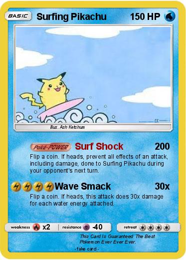 Pokemon Surfing Pikachu
