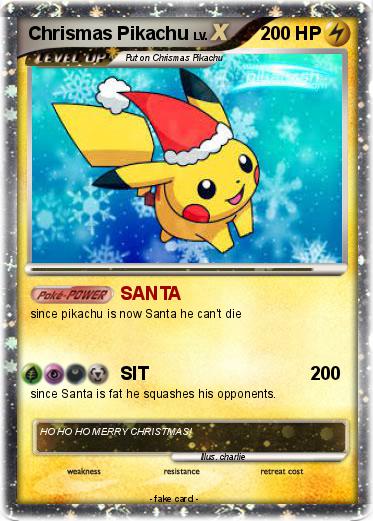 Pokemon Chrismas Pikachu