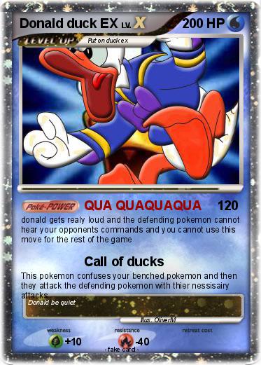 Pokemon Donald duck EX