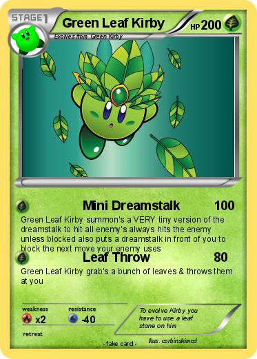 Pokemon Green Leaf Kirby