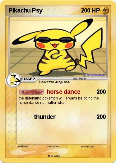 Pokemon Pikachu Psy