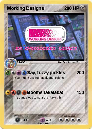 Pokemon Working Designs