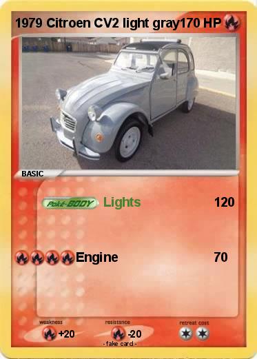 Pokemon 1979 Citroen CV2 light gray