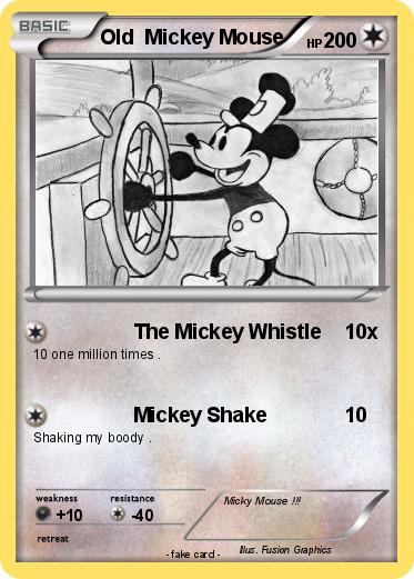 Pokemon Old  Mickey Mouse