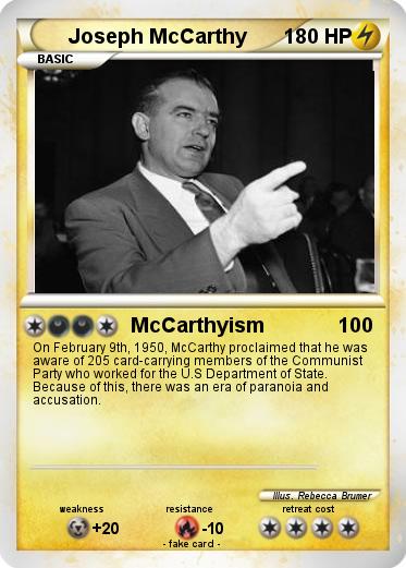 Pokemon Joseph McCarthy