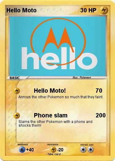 Pokemon Hello Moto