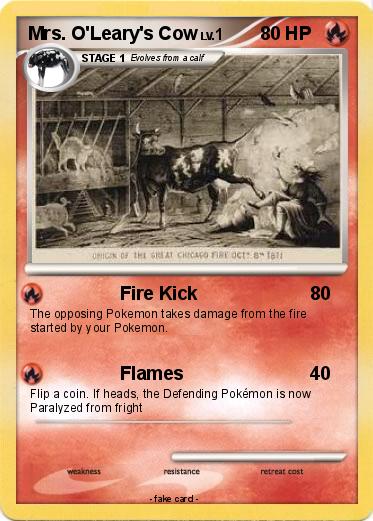 Pokemon Mrs. O'Leary's Cow