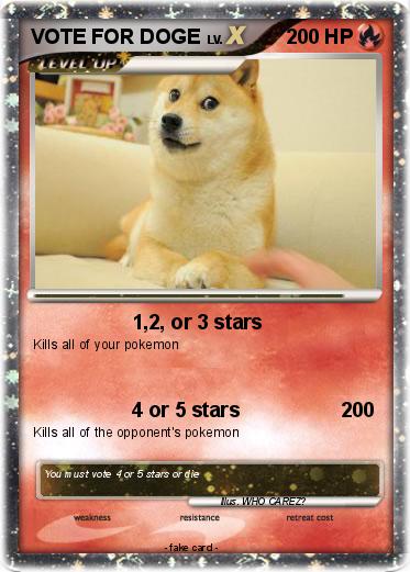 Pokemon VOTE FOR DOGE