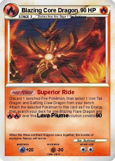 Pokemon Blazing Core Dragon