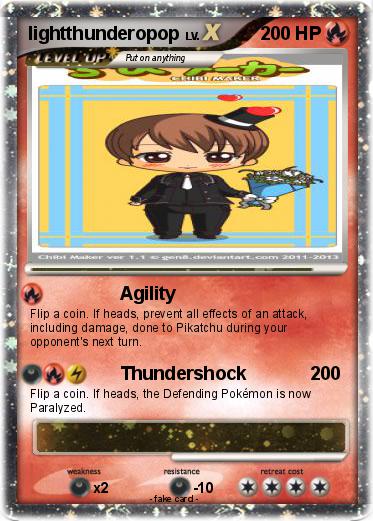 Pokemon lightthunderopop