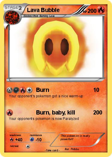 Pokemon Lava Bubble