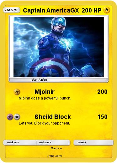 Pokemon Captain AmericaGX