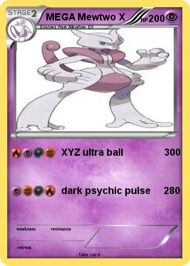 Pokemon MEGA Mewtwo X