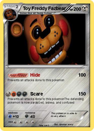 Pokemon Toy Freddy Fazbear