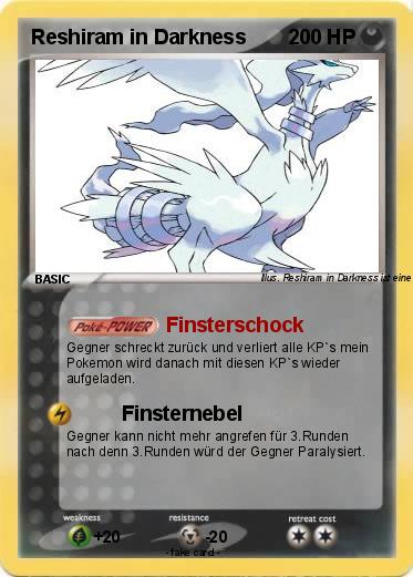 Pokemon Reshiram in Darkness