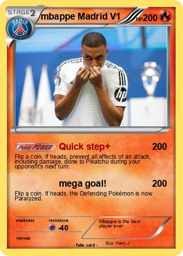 Pokemon mbappe Madrid V1