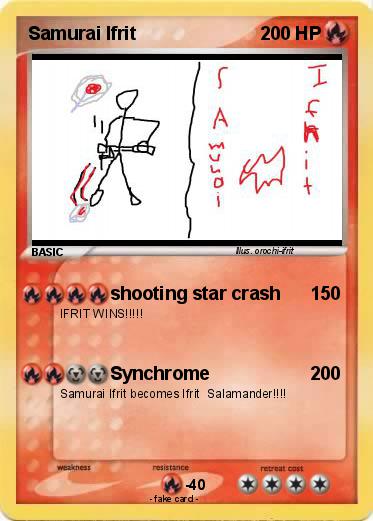 Pokemon Samurai Ifrit