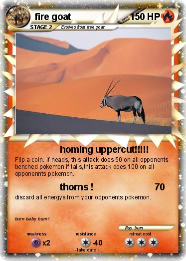 Pokemon fire goat