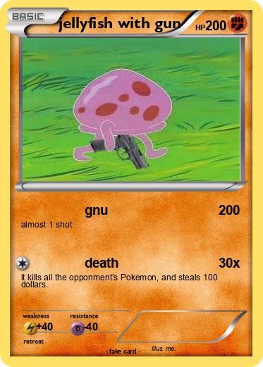 Pokemon jellyfish with gun