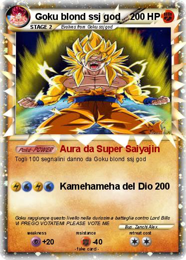 Pokemon Goku blond ssj god