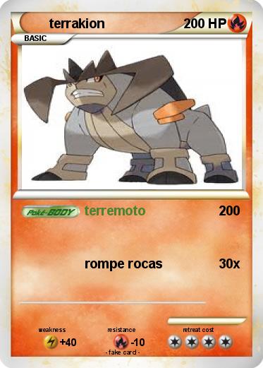 Pokemon terrakion