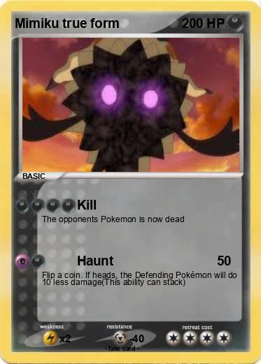 Pokemon Mimiku true form