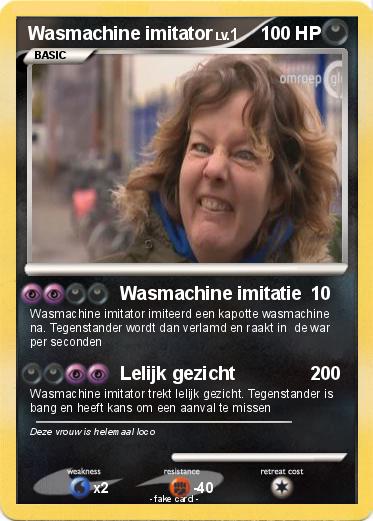 Pokemon Wasmachine imitator
