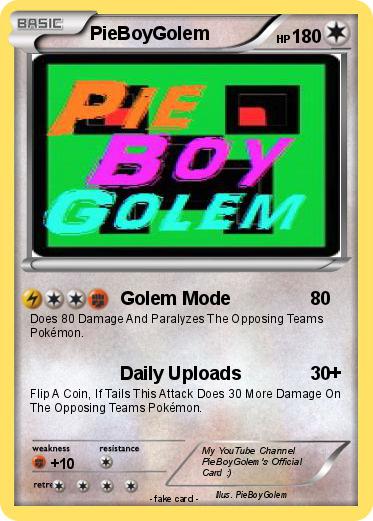 Pokemon PieBoyGolem