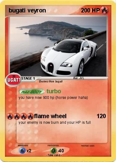 Pokemon bugati veyron