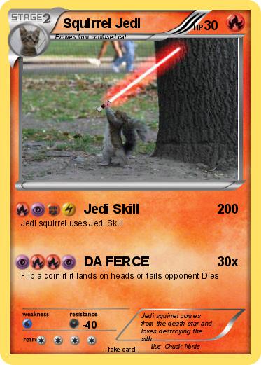 Pokemon Squirrel Jedi